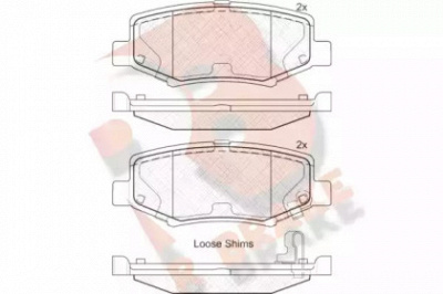 R BRAKE rb1909 -  Комплект тормозных колодок, дисковый тормоз